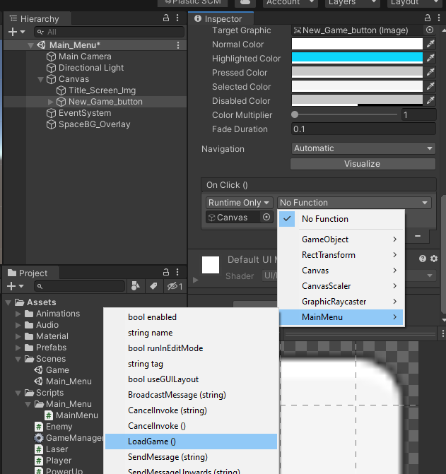 Adding LoadGame()